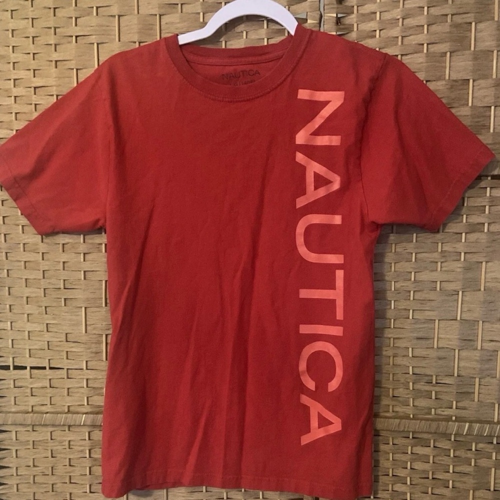 Nautica Red Graphic T-Shirt Boys Size 14/16